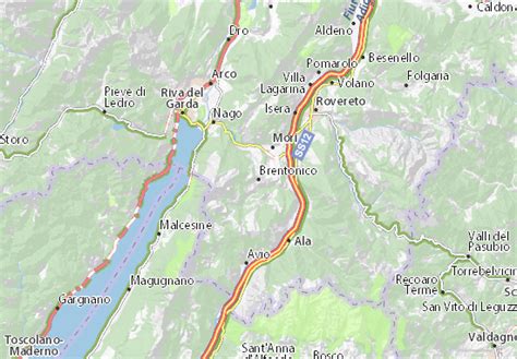 MICHELIN Brentonico map .